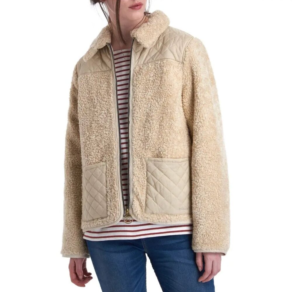 Barbour x ALEXACHUNG Hazel Casual Sherpa Fleece Jacket
